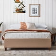 thumbnail image 3 of Rest Haven Langley Upholstered Platform Bed, Twin, Beige, 3 of 8