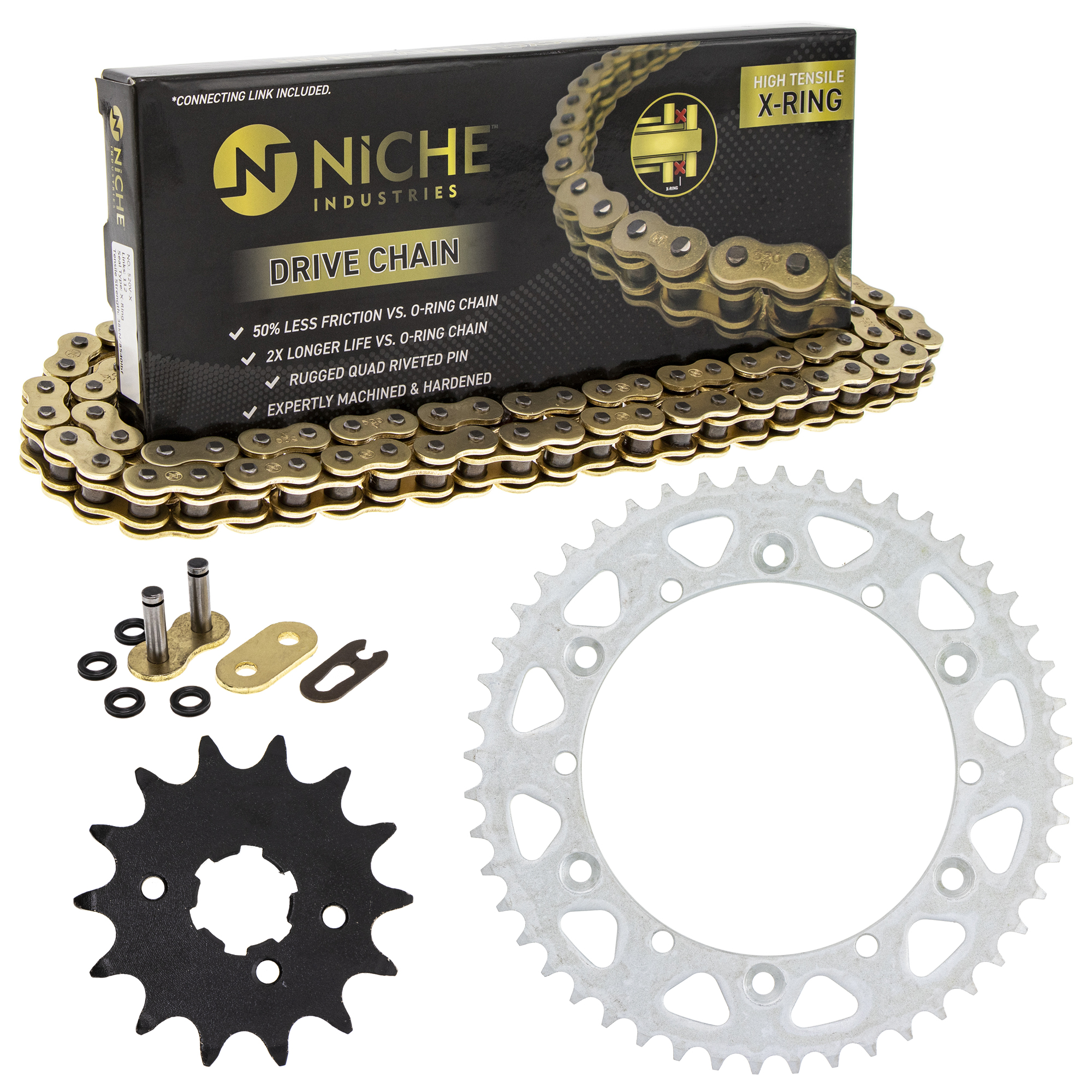 Niche Sprocket Chain Set For Yamaha Yz250 14 48t 5 X Ring Motorcycle Walmart Com Walmart Com