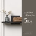 thumbnail image 6 of Command Decor Metal Wall Shelf, Matte Black, Holds 5 lbs, 1 Shelf, 8 Large Adhesive Strips, 6 of 12