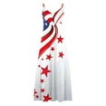 thumbnail image 5 of CFLVAEK Plus Size 4th July Dress Women Stars and Stripes Print Cami Maxi Dress Loose Fit Sleeveless V Neck Sundress Independence Day Vacation Dress XXXL, 5 of 5