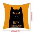 thumbnail image 2 of Fiudx Ofertas Relámpago Funda De Almohada Con Estampado De Halloween, Funda De Cojín De Lino Para Sofá, Funda De Cojín Decorativa Para El Hogar, Funda De Almohada Familiar, 2 of 4