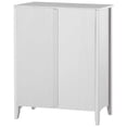 thumbnail image 4 of Camaflexi 3 Tier Shaker Style Bookshelf Wood Bookcase Shelf, White Finish, 4 of 7