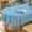 Blue, variant on Plum Flower Print Rectangle Tablecloth, Spring Patterned Tablecloth, Summer Tablecloth Waterproof Wrinkle Free Durable Rectangle Tablecloth For Rectangle Tables 60 X 84, 60 X 102, 60 X 120 Inch