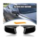thumbnail image 3 of Tapa de cubierta de Espejo retrovisor lateral yuxing negro brillante Q50 Q60 2014-2022 estilo M repuesto, 3 of 5