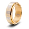 thumbnail image 1 of CritSuccess Runes Dice Ring Spinner - Elder Futhark (Size 15.5 - Stainless Steel - Gold), 1 of 1