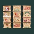 thumbnail image 5 of 10 cajas de papel kraft con forma de almohada para caramelos de Navidad, cajas de embalaje para regalos de galletas de Navidad, decoración para fiestas de Navidad 2024, 5 of 5