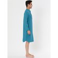 thumbnail image 3 of Camisón para Hombre Lars Amadeus Pijama Algodón Lago Azul XXL, 3 of 4