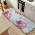 thumbnail image 5 of Pioneer Flower Floral Print Pattern Kitchen Rug Mat,Kitchen Runner Rugs Non Skid Washable,Decorative Kitchen Floor Mats for Kitchen,Sink,Laundry,17"x47.2", 5 of 7