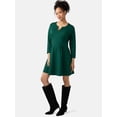 thumbnail image 6 of Ingrid & Isabel For Every Belly Women's Maternity Pintuck Mini Dress, Sizes S-XXL, 6 of 8
