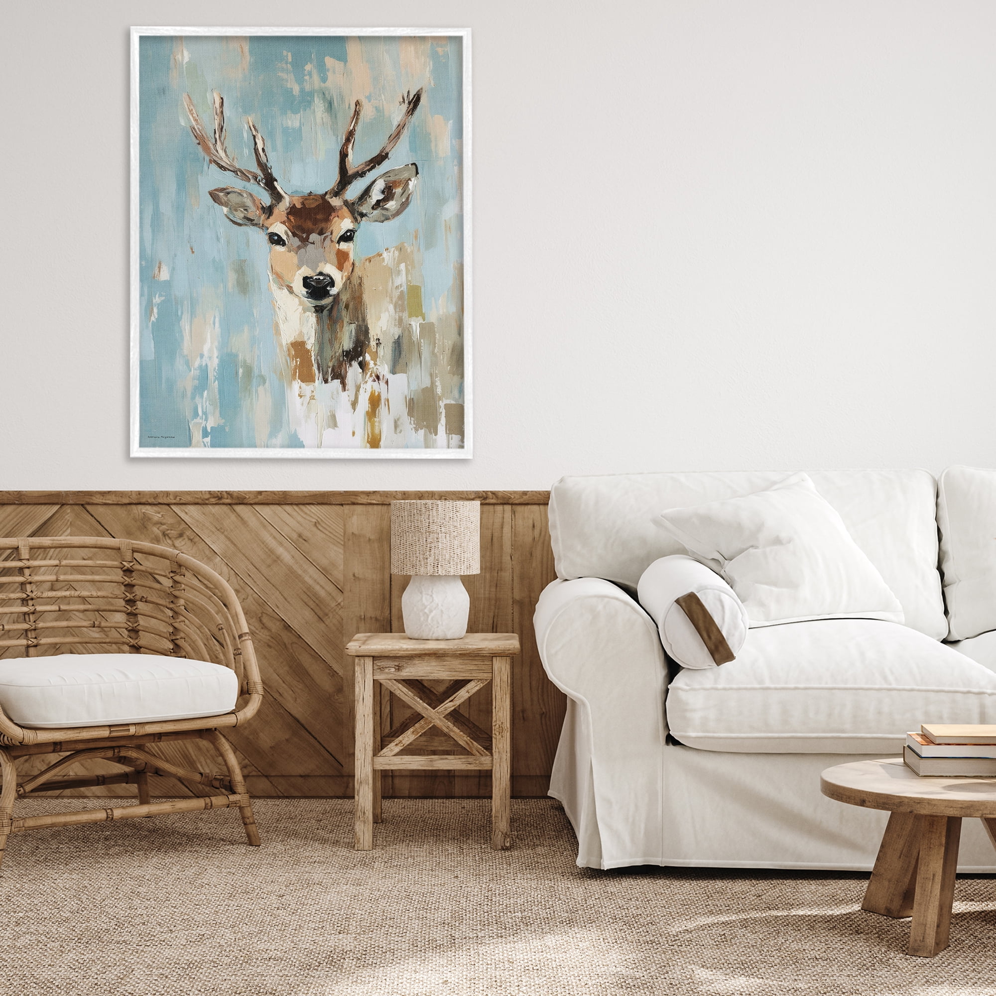 Stupell Industries Echoes Of The Wild White Framed Giclee Art, design by Svetlana Aleynikova