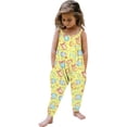 thumbnail image 2 of hengsof Easter Printed Romper for Girls Casual Loose Sleeveless Suspender Romper Fashionable Backless Pocket Overalls for Children 1-6 Years, 2 of 5
