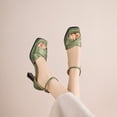 thumbnail image 6 of SACFOF Womens Block High Heel Platform Sandals, Open Toe Ankle Strap Comfort Sandals, Womens Dressy Sandals, 6 of 6