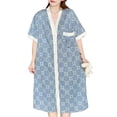 thumbnail image 3 of Camisón De Manga Corta,Camisón De Bata para Mujer Pijamas Cortos para Mujer Camisón De Bata para Mujer Tecnología Avanzada, 3 of 8
