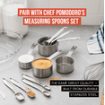 thumbnail image 6 of Chef Pomodoro Stainless Steel Measuring Cup Set, Nested and Stackable with 7 Pieces, 6 of 9