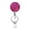 Hot Pink, variant on Keychains Retractable Badge Holder for Teachers and Students Lightweight Card Reel with Key Ring and Belt,1.26 inch,Orange