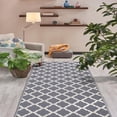 thumbnail image 3 of Ottomanson Glamour Collection Non-Slip Rubberback Moroccan Trellis Design Indoor Area Runner Rug, 3 of 8