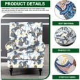 thumbnail image 2 of Wingback Chair Covers Pieces Stretch Printed Wing Back Chair Cover Sofa Slipcover Washable Wingback Armchair Slipcovers Furniture Protector with Elastic Bottom for Wingback Chairs, 2 of 7