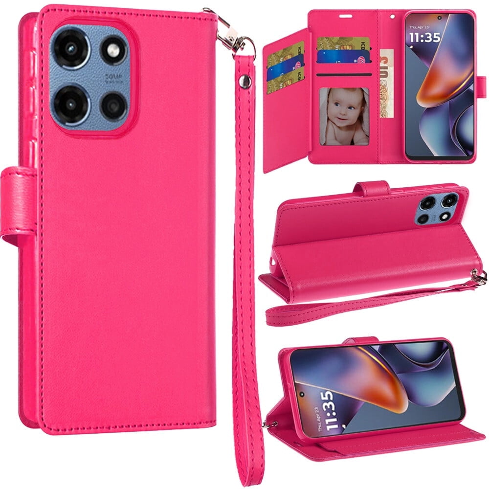For Motorola Moto G Play 2024 XT2413V Wallet Pouch Cover