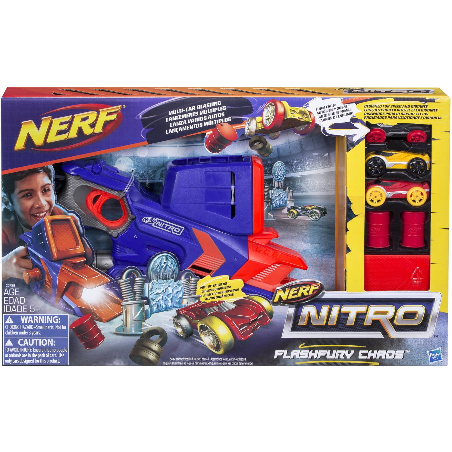 Hasbro NERF NITRO THROTTLESHOT BLITZ Blaster Spielzeugauto 