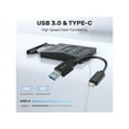 thumbnail image 4 of External CD DVD Drive, USB C Portable CD/DVD +/-RW Drive/DVD Player with SD Card Reader USB 3.0 USB C Hub CD ROM Burner Compatible with Laptop Desktop PC Windows Linux OS Apple Mac, 4 of 7