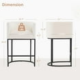 thumbnail image 5 of Dycanpo 27" H Modern Bar Stools Set of 2 with Back and Arms, for Home Kitchen, Beige, 5 of 11