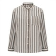 thumbnail image 5 of White Flowy Button Up Shirt Women Gauze Shirt Pink Linen Shirt Women Cute Dress Shirts For Women Oversized Linen oversized button down shirt, 5 of 6