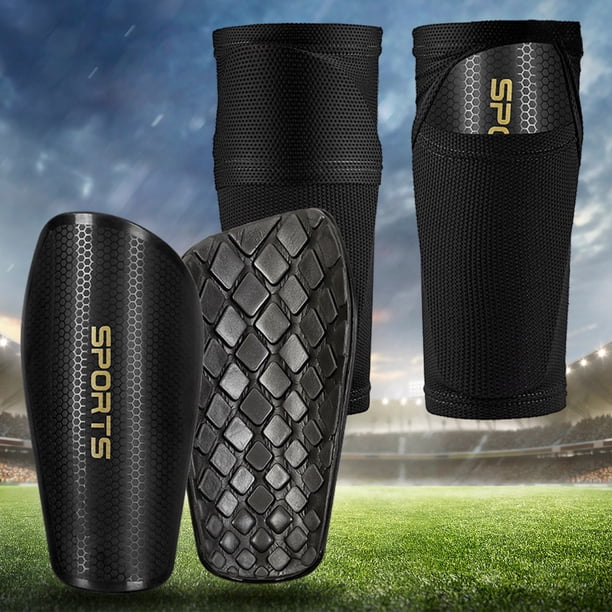 Espinilleras De Fútbol Espinilleras mangas EVA protectores de fútbol almohadillas portátiles para niños niñas hombres mujeres