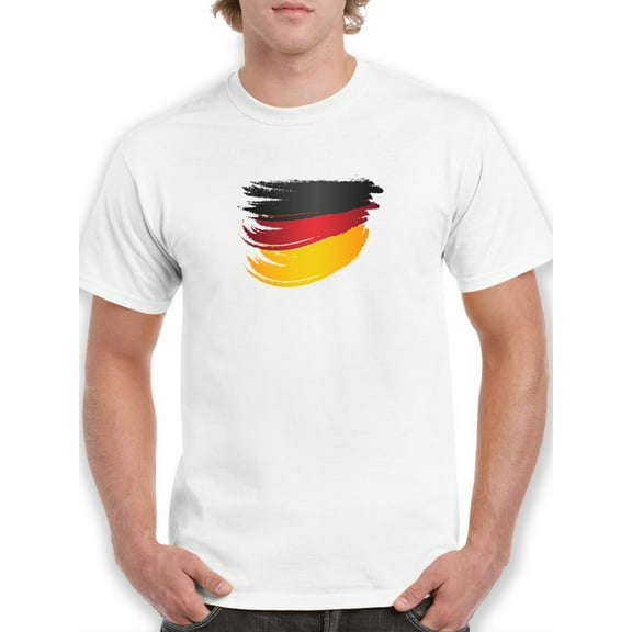 Germany Flag Stroke Men T-Shirt, Male Large