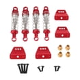 thumbnail image 1 of TISHITA 4Pcs RC Car Shock Absorbers Replacement Kit with Hydraulic Suspension Accessories And Metal Mounts Suitable for Improving The Ride of The RC Car red, 1 of 8