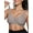 Grey, variant on Qylux Wireless Bras for Women - No Underwire Push Up, Supportive Full Coverage, Seamless Crossover Bralette, Comfort Lift Everyday Bra,Nude,(M-3XL)