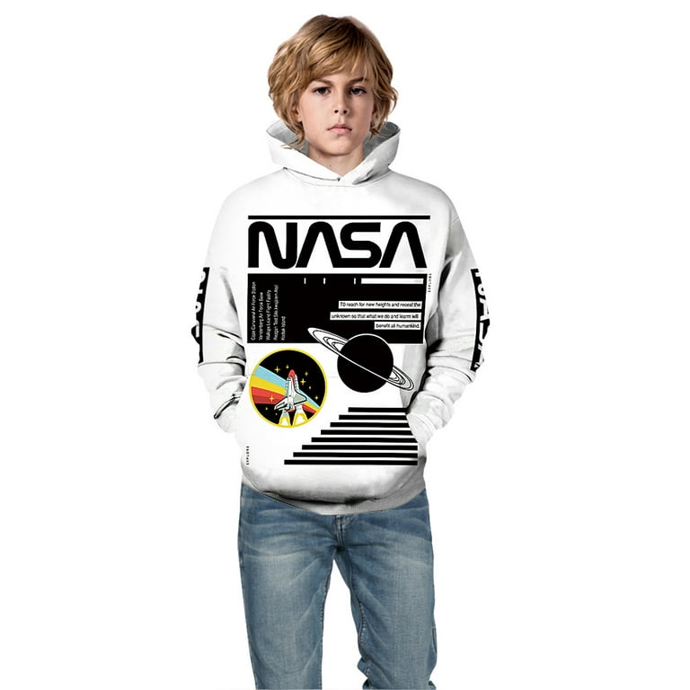 NASA fashion hoodie astronaut kids