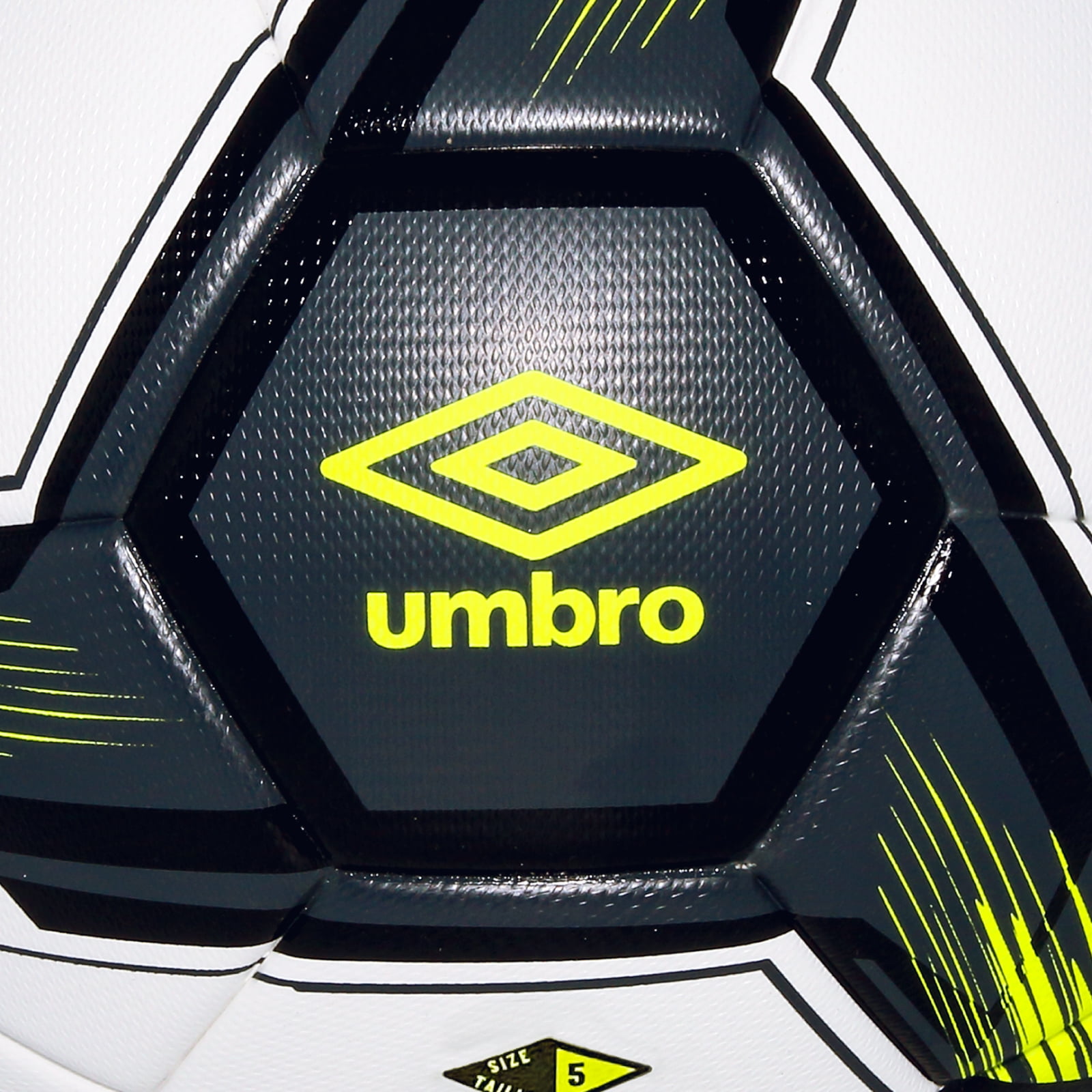 Umbro Tristar Size 5 Adult and Teen Soccer Ball, White/Gray/Yellow