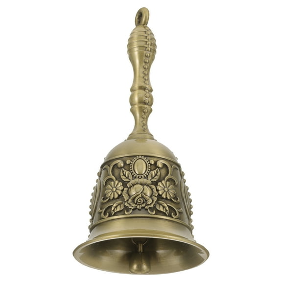 Qiysamall Ringer Hotel Service Bell Dinner Bell Bar Bell Hand Shaking Bell Retro Call Bell