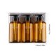 thumbnail image 5 of Yuarrent Paquete de 3 botellas de viaje PET 300ml Dispensador de gel de ducha recargable vacío Boca ancha Reutilizable Gel de baño Contenedor de cocina Juegos de accesorios de baño Marrón Yuarrent HA012723-01, 5 of 6