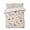 Beige, variant on Quilts King Size Bedding Set, Flowers Bees Lightweight Quilted Comforter, Spring Funny Botanical Flowers Leaves Stripes Reversible Bedspread Coverlet with Pillow Covers for All Season, 96" x 106"