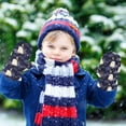 thumbnail image 6 of Ghost Star Moon Cold Weather Mittens Cozy Gloves with Adjustable Fit Perfect for Outdoor Fun, 6 of 7
