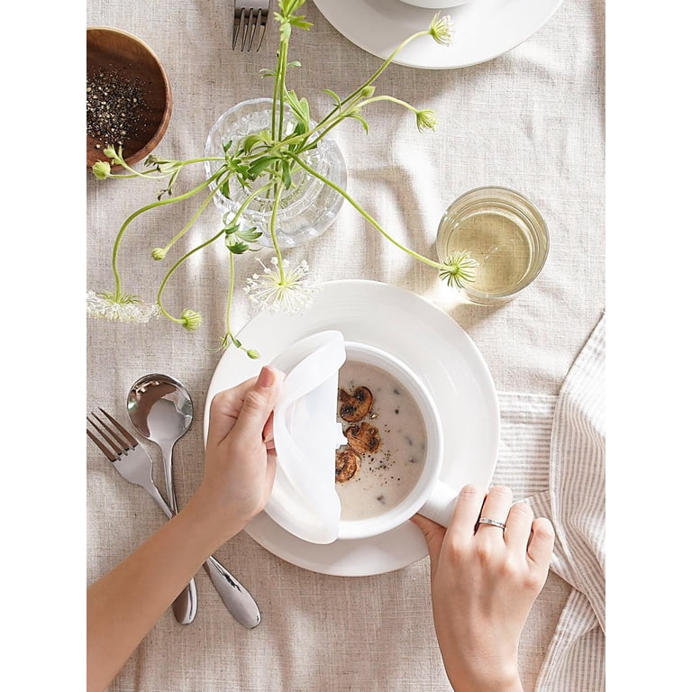Ceramic Soup Bowl with Lid and Handle, 15 Oz photo 2