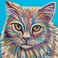 thumbnail image 2 of Vitaletti, Carolee 15x15 Gold Ornate Wood Framed with Double Matting Museum Art Print Titled - Pastel Cats II, 2 of 4
