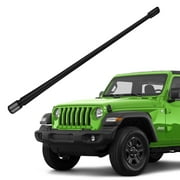 13 inches Flexible Rubber Antenna Compatible with Jeep Wrangle JK JKU JL JLU Rubicon Sahara Gladiator 2007-2021 Replacement Accessories Designed for Optimized FM/AM Reception, Easy installation