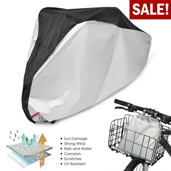 Large Waterproof Bicycle Cover Outdoor Rain/Sun Protector for Bikes Dustproof