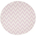 thumbnail image 4 of SAFAVIEH Dhurrie Bentley Chevron Zigzag Wool Area Rug, Pink/Ivory, 10' x 14', 4 of 10