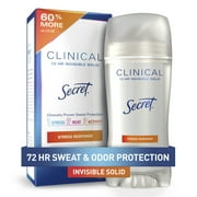 Secret Clinical Invisible Solid Antiperspirant and Deodorant for Women, Stress Response, 2.6 oz