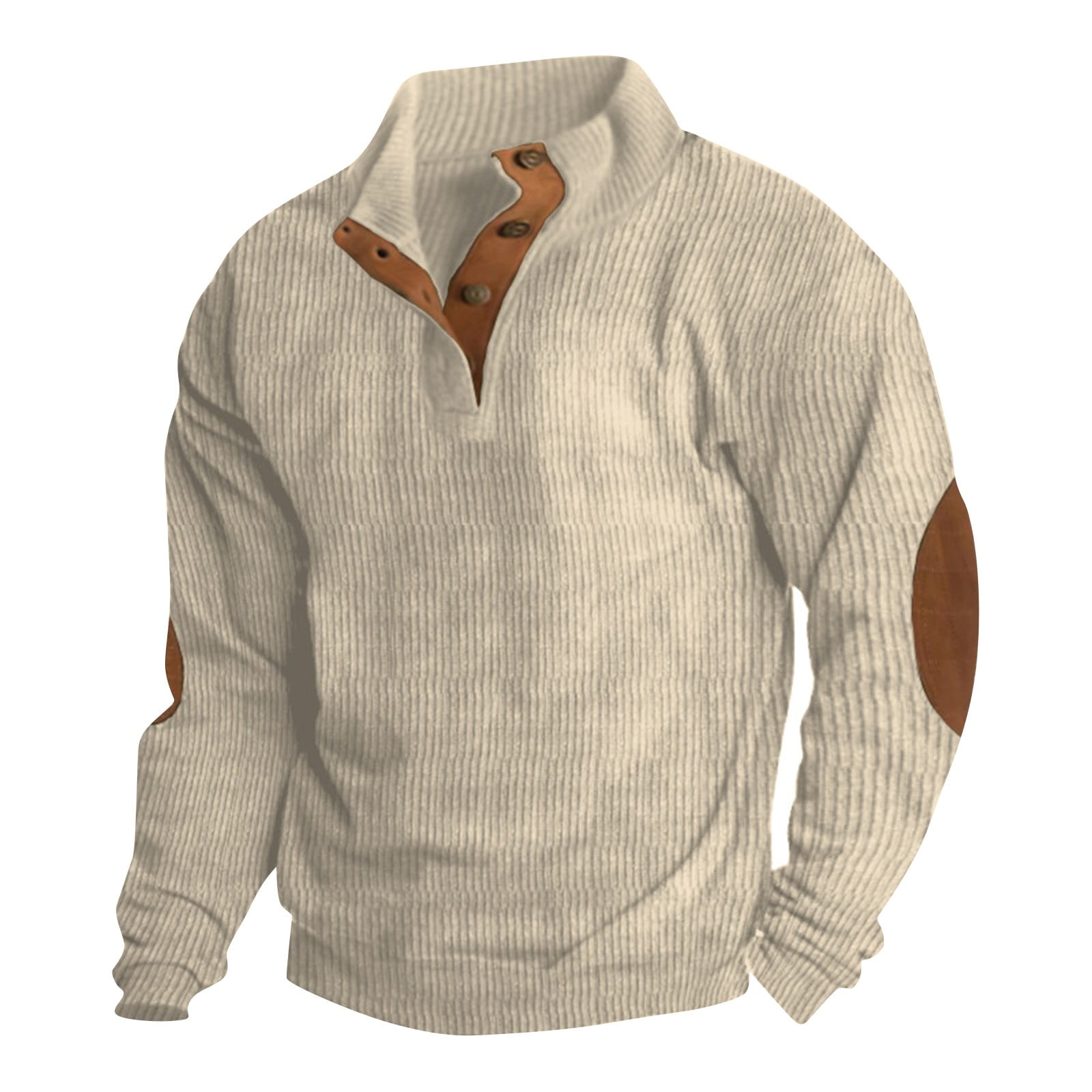 Solid color men's retro elbow drawstring knight sweater new arrivals