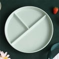 thumbnail image 2 of 2Pcs Divided Plates for Adults, Unbreakable Portion Control Plate Sectioned with Dividers, 9 Inch Plastic Food Separator Dinner Plates Lightweight Compartment Bpa Free Reusable Microwave Safe, 2 of 9