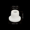 thumbnail image 2 of Uxcell Silicone Rubber Hole Plug Soft Flexible Stopper for 9-10mm Hole White 18 Pieces, 2 of 5