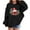 Black, variant on Lorytime Christmas Hoodies for Boys Girls Santa Hat Bow Sweatshirt Long Sleeve Pullover Drop Shoulder Festive Tops