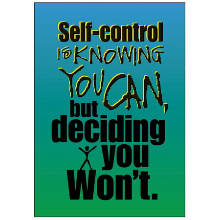 UPC 042516630432 product image for POSTER SELF-CONTROL IS KNOWING | upcitemdb.com