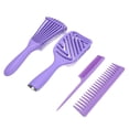 thumbnail image 3 of Juego de 4 Cepillos Desenredantes Nikou Color Morado, 3 of 15