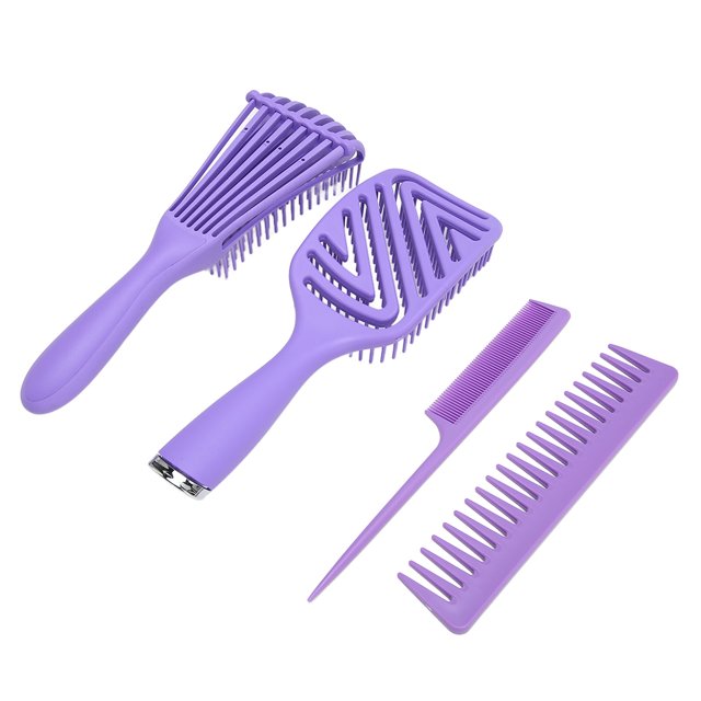 Cepillo para desenredar, 4 piezas Cepillo para ventilación de cabello para desenredar Cepillo para desenredar Peine compacto y liviano