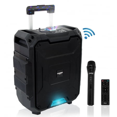 PYLE PWMDJ88BT - Bluetooth PA Loudspeaker & Microphone System - Portable Stereo Karaoke